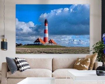 Westerhever lighthouse by Dieter König