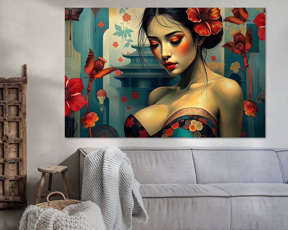 Example of the artwork in a room