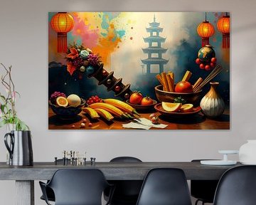 japanse abstracte kunst silleven van Egon Zitter