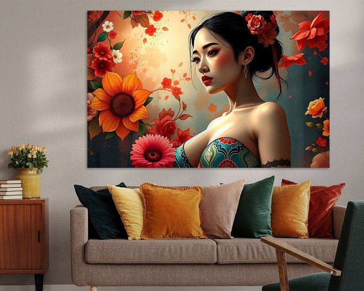 Example of the artwork in a room