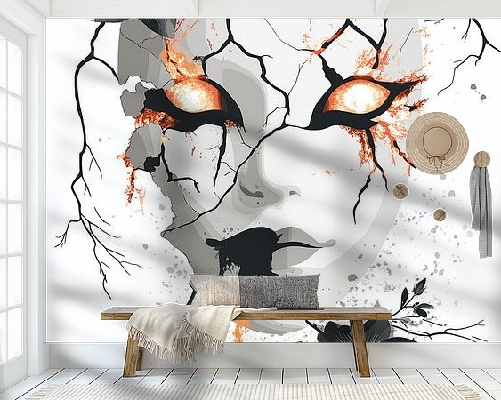 Example of the artwork in a room