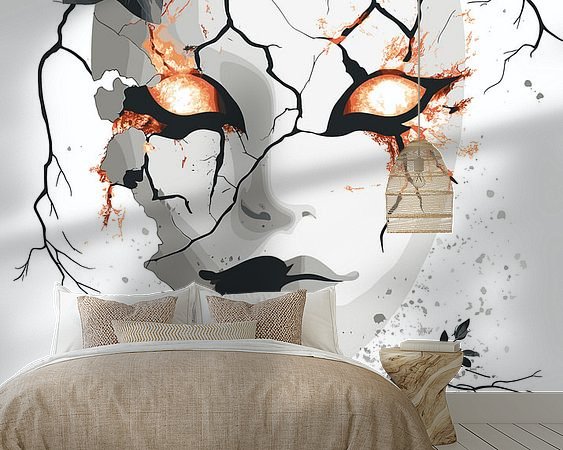 Example of the artwork in a room
