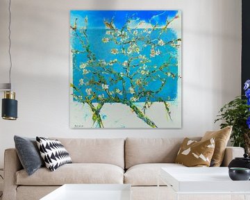 De bloeiende appelboom. Inspiratie Vincent van Gogh,( 9 ) van Ineke de Rijk