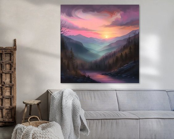 Example of the artwork in a room