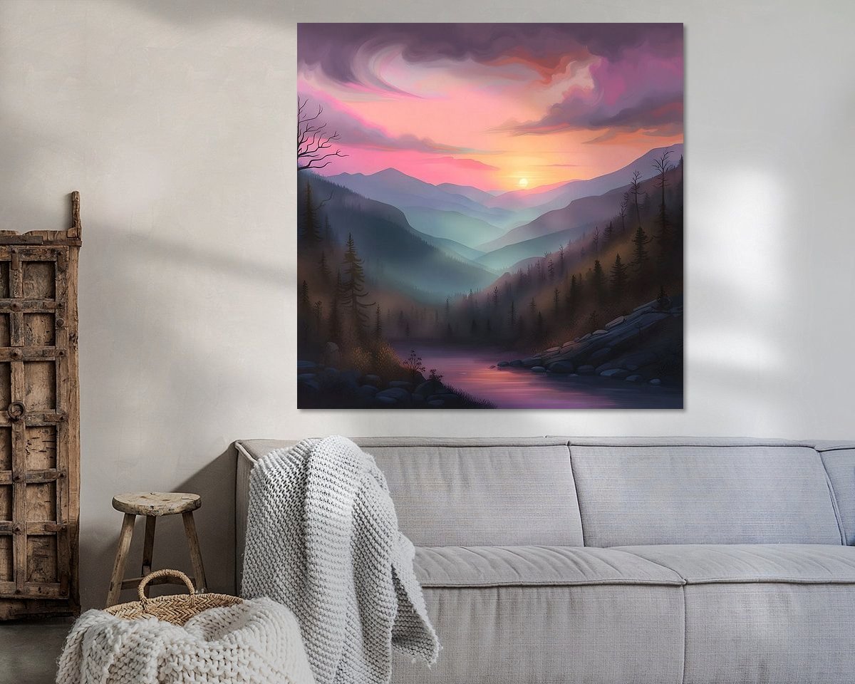 Example of the artwork in a room