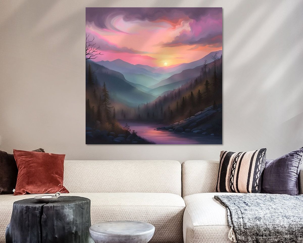 Example of the artwork in a room