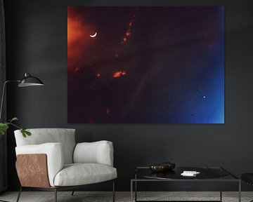 Lune et couleurs sur Marina Nieuwenhuijs