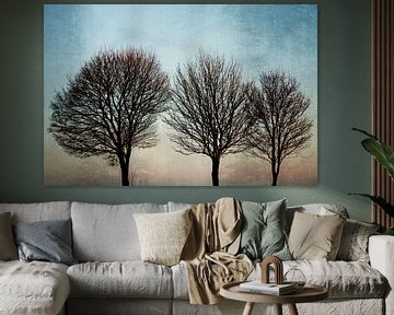 Drei Bäume von Wil van der Velde/ Digital Art