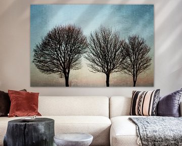 Drei Bäume von Wil van der Velde/ Digital Art