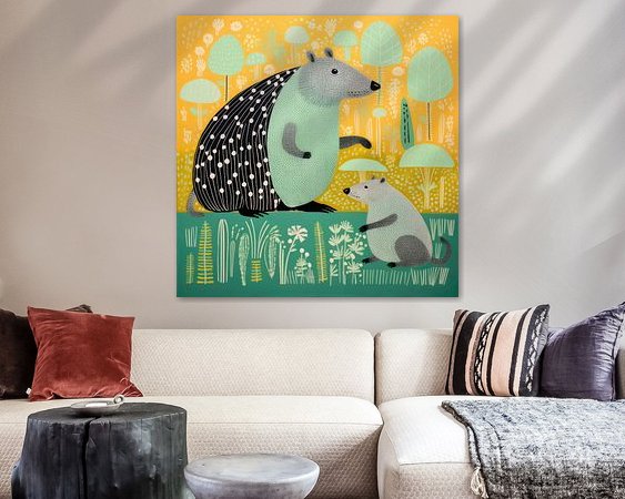 Example of the artwork in a room
