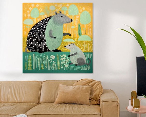 Example of the artwork in a room