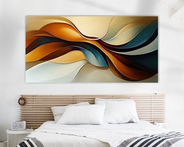 Abstracte golven van Bert Nijholt