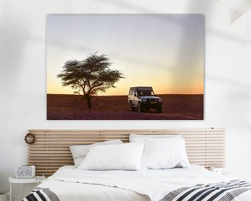 Landcruiser bei Sonnenuntergang