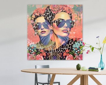 Hello Sunsine | Hello Sunshine ist ein sommerliches, farbenfrohes Werk im Vintage-Stil. von Wil Vervenne