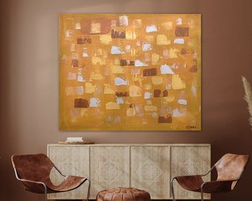 Ochre, gold and silver surfaces