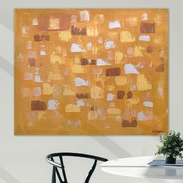 Oker, goud en zilveren vlakken