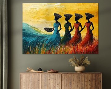 Femmes traditionnelles africaines sur PixelPrestige