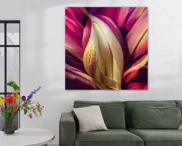 Macro Dahila bloem van Chromatic Fusion Studio