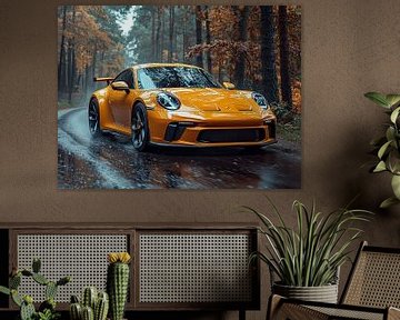 Porsche 911 orange by Bianca Bakkenist