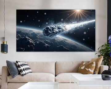 Asteroïde nadert ijzige planeet van Markus Gann