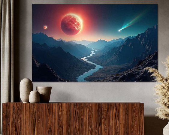 Example of the artwork in a room