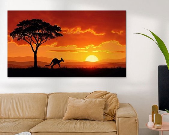 Example of the artwork in a room