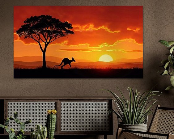 Example of the artwork in a room