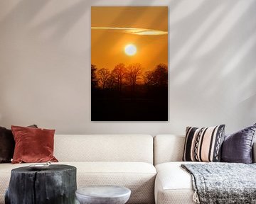 Zonsondergang in Nederland