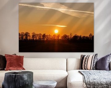 Zonsondergang in Nederland