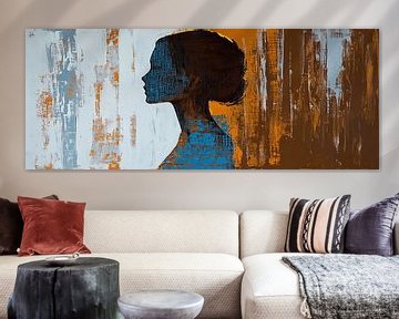 Vrouwenprofiel | Urban Solitude van De Mooiste Kunst