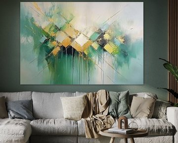 Abstract Goudgroen van De Mooiste Kunst
