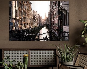 Oudezijds Kolk, canal in Amsterdam by Hans Wijnveen