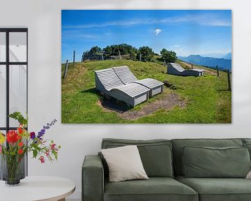 Sonnenbänke am Niederhorn Schweizer Alpen von SusaZoom