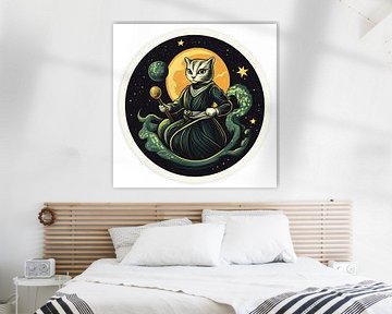 Kosmische Summoner - Katachtig Orakel van Vythryd Arts
