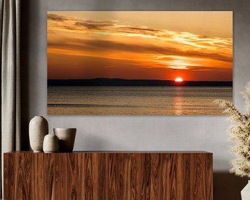 Zonsondergang Bodenmeer van Dieter Walther