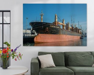 De schepen in de Waalhaven van Rotterdam van scheepskijkerhavenfotografie