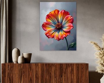 Rainbow flower by On Your Wall