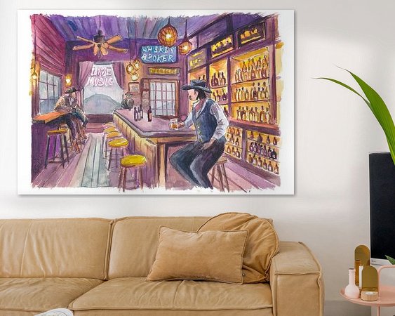Example of the artwork in a room