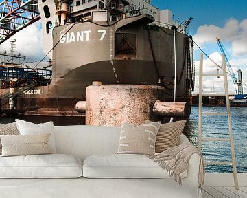 De boeg van de Giant 7 van scheepskijkerhavenfotografie