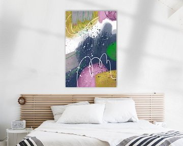 Enjoy II [modern abstract painting, mixed-media]
