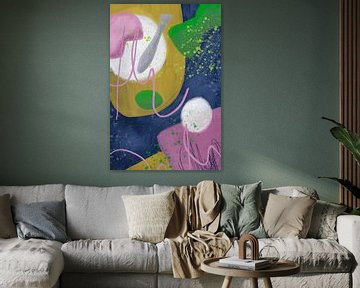 Enjoy I [modern abstract painting, mixed-media]