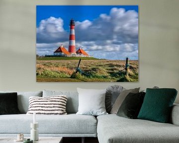 Westerhever lighthouse, North Frisia by Dieter König