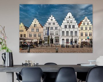 Op het marktplein