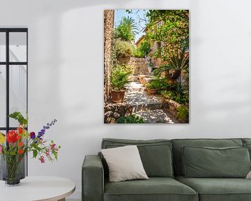 Deià dorp in Mallorca met tuin van Mustafa Kurnaz