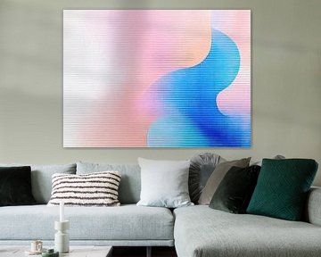 Kleurverloop | Roze Blauw van Modern Collection