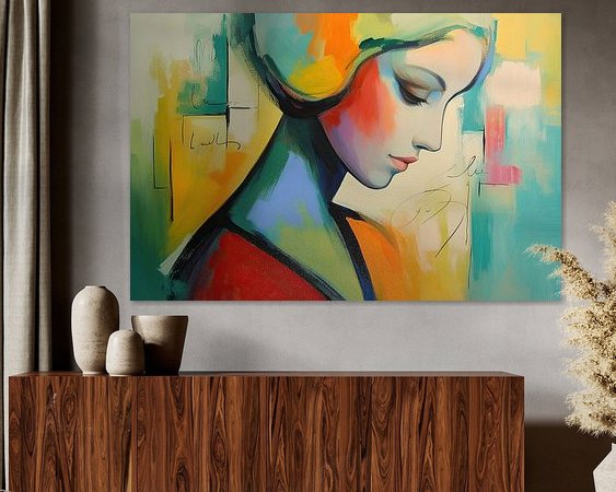 Example of the artwork in a room