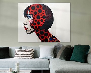 Echoes of Polka van Abstract Schilderij