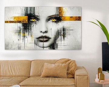 Verglitchte Realität – Der goldene Blick von Klaus Tesching - Art-AI