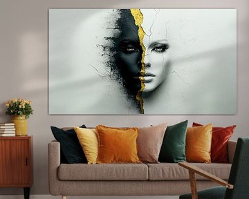 Goldene Bruchlinie – Die geteilte Seele von Klaus Tesching - Art-AI