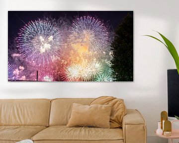 feux d'artifice au japon